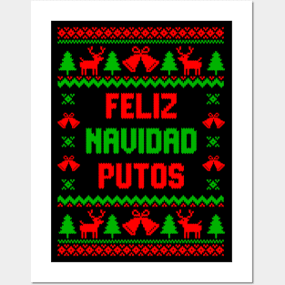 Mexican christmas Feliz Navidad Posters and Art